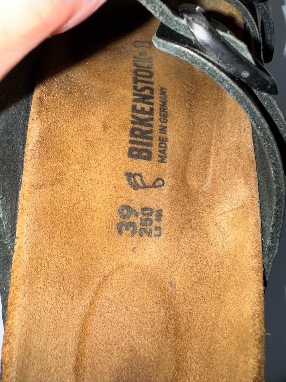 Birkenstock Womens Black Two-Strap Sandals - Picture 7 of 9